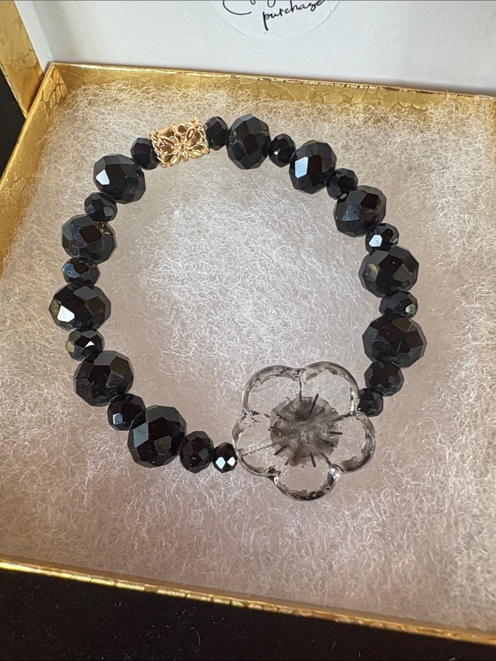 HANDMADE - Czech glass beads bracelet